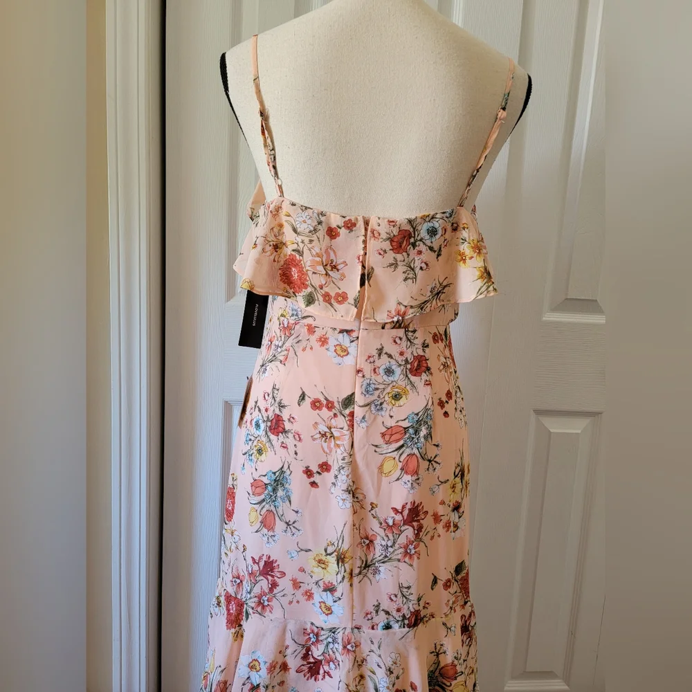 Lulu's Pink Floral Maxi Dress - Picture 5 of 7